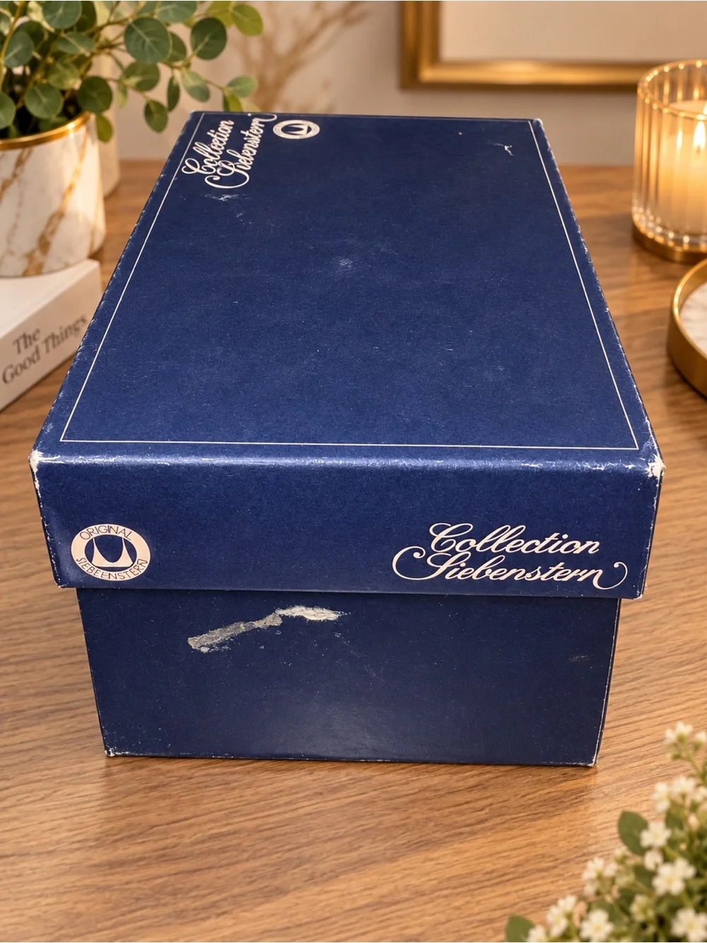 Vintage Walther Glass Collection Siebenstern Crystal Glass Butter Dish w/ Box